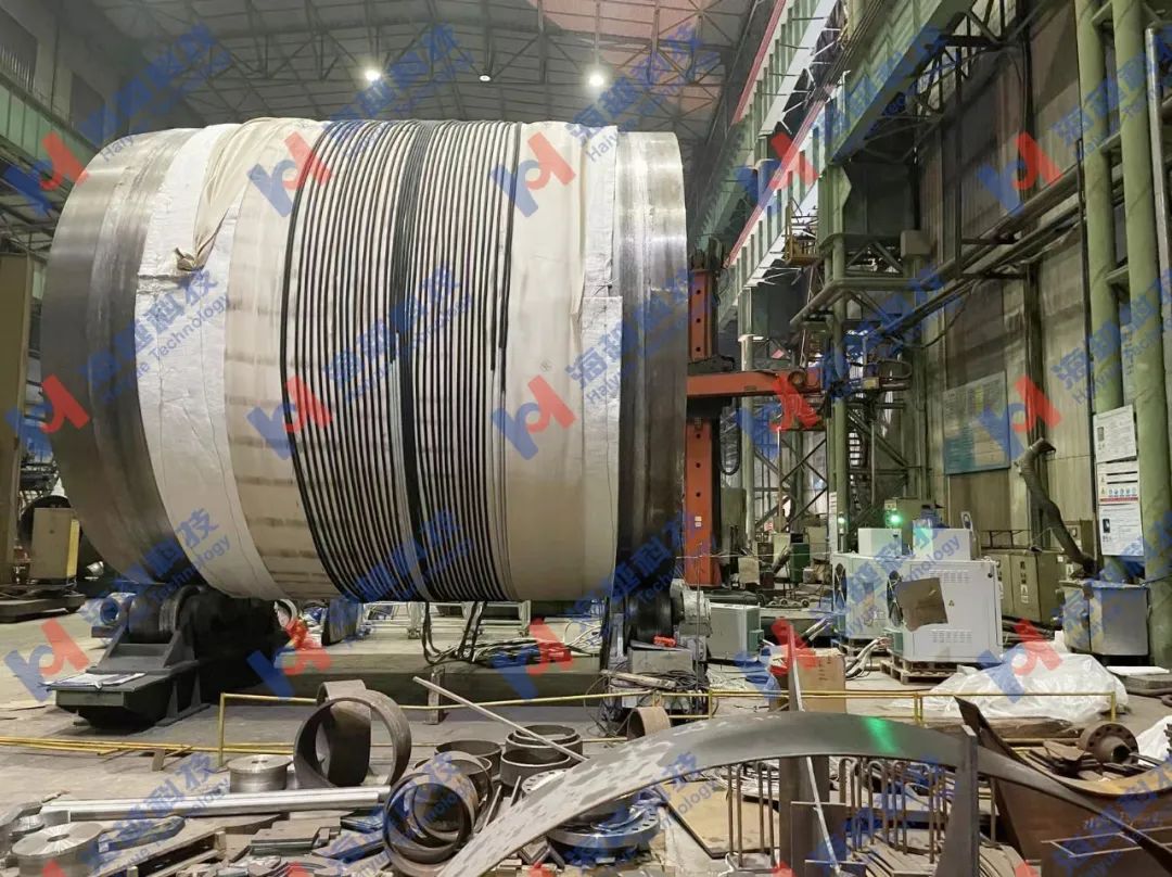 直径5000mm,壁厚300mm,热处理温度705±14℃